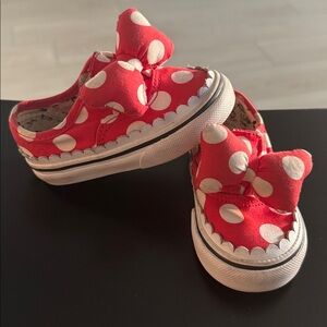 Disney Red and White Polka Dot Vans Shoes